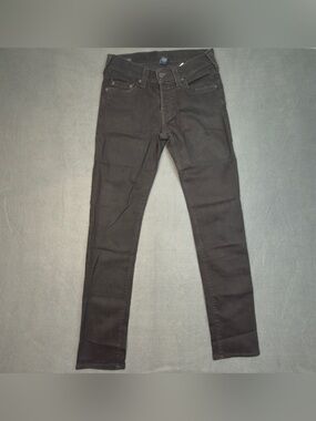 True Religion Rocco Relaxed Skinny Jeans Men 31 Black Button Fly Made In USA⁠